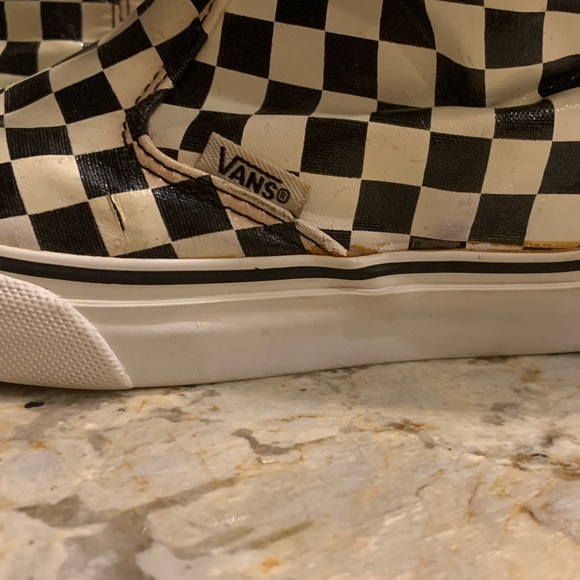 RARE Vans Black & white checkered rain boots. - Picture 3 of 4